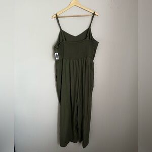 Women's Linen Blend Jumpsuit Old Navy XL NWT